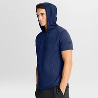 Men's Fanatics Navy Winnipeg Jets Authentic Pro Road Short Sleeve Hoodie