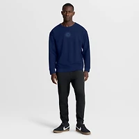 Men's Fanatics Navy Winnipeg Jets Authentic Pro Road Tri-Blend Sweatshirt