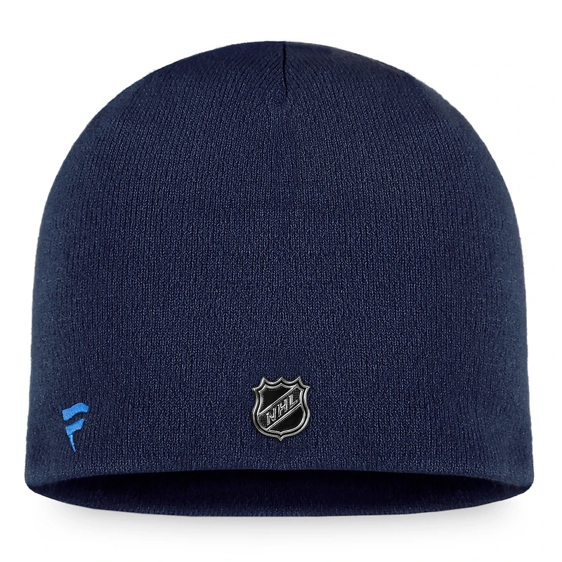 Men's Fanatics Navy Winnipeg Jets Authentic Pro Training Camp Knit Hat