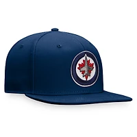 Men's Fanatics Navy Winnipeg Jets Core Primary Logo Fitted Hat