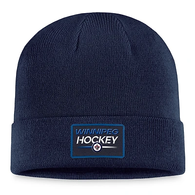 Men's Fanatics Navy Winnipeg Jets Cuffed Knit Hat