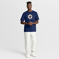 Men's Fanatics Navy Winnipeg Jets Hat Trick T-Shirt