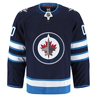 Maillot personnalisé authentique à domicile des Winnipeg Jets de la marque Fanatics pour homme, bleu marine