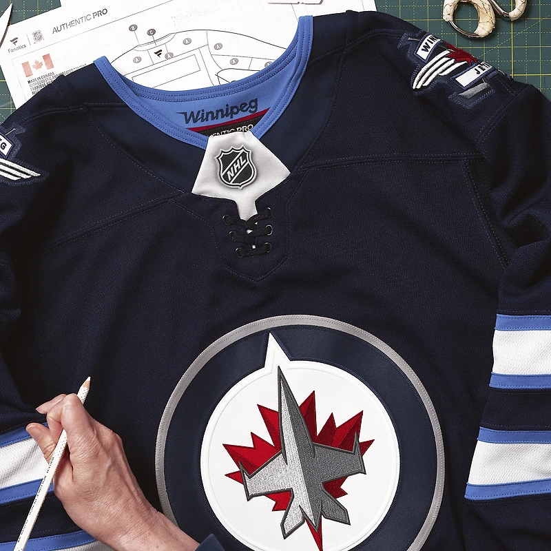 Men's Fanatics Navy Winnipeg Jets Home Authentic Pro Jersey