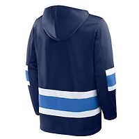 Men's Fanatics Navy Winnipeg Jets Prime Time Fleece Hoodie
