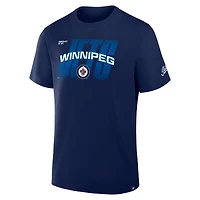 T-shirt Fanatics bleu marine pour homme, Team Vision Legacy des Jets de Winnipeg