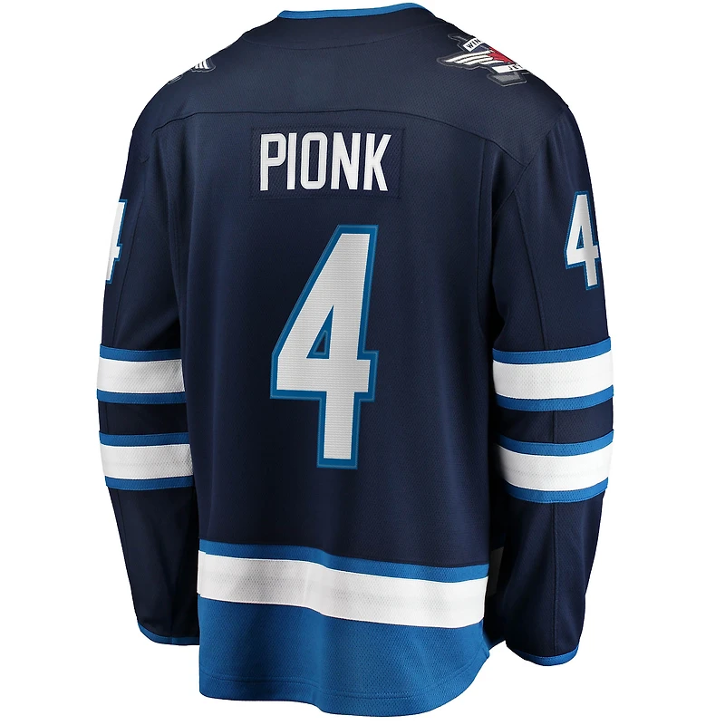 Fanatiques masculins de marque Neal Pionk Navy Winnipeg Jets Home Breakaway - Maillot joueur