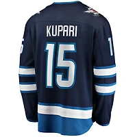 Men's Fanatics Rasmus Kupari Navy Winnipeg Jets Home Premier Breakaway Player Jersey