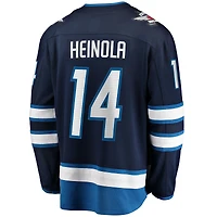 Men's Fanatics Ville Heinola Navy Winnipeg Jets Home Breakaway Player Jersey