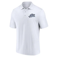Men's Fanatics White/Navy Winnipeg Jets Polo Combo Set