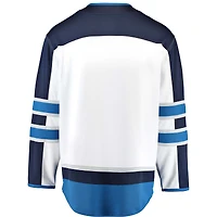 Échappée des Jets de Winnipeg blancs Fanatics pour hommes - Maillot vierge