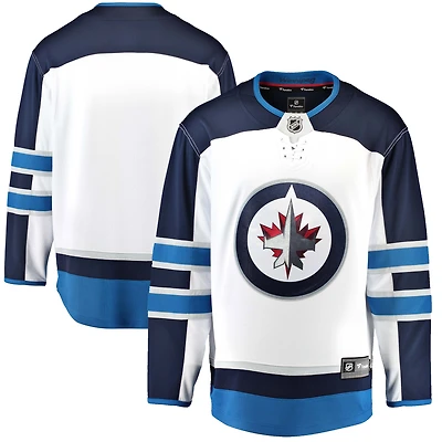 Échappée des Jets de Winnipeg blancs Fanatics pour hommes - Maillot vierge