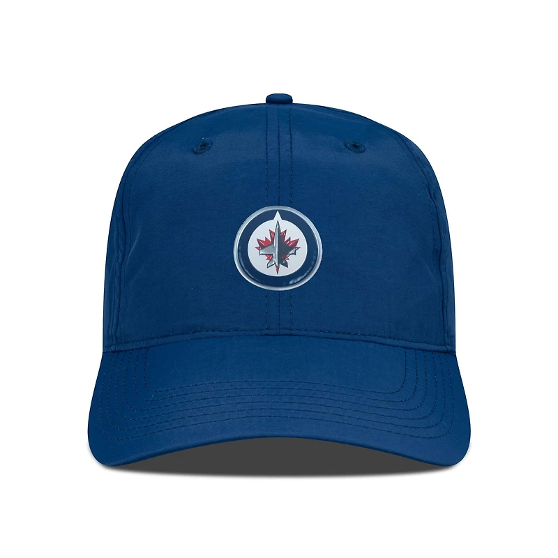 Casquette réglable Levelwear pour hommes, bleu marine, avec écusson des Jets de Winnipeg