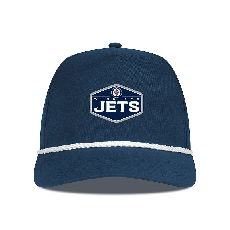 Men's Levelwear White Winnipeg Jets Gambit Team Icon Adjustable Hat