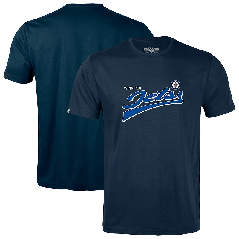 Men's Levelwear Navy Winnipeg Jets Richmond Retro Team 2.0 T-Shirt