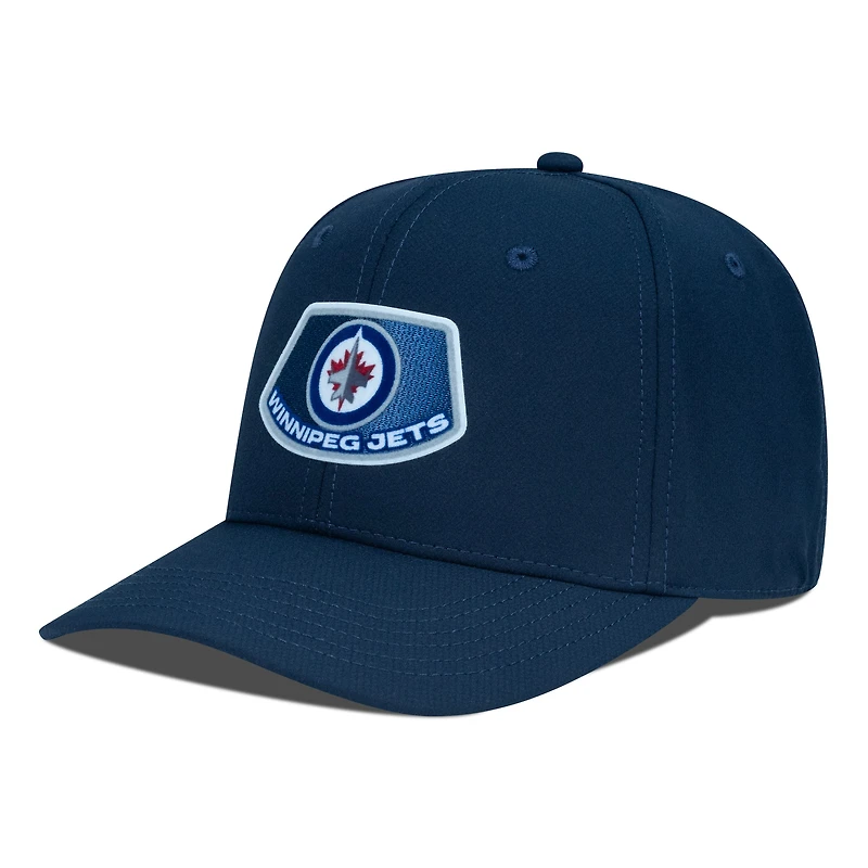 Casquette Rise Skylight Flex bleu marine pour homme des Jets de Winnipeg Levelwear