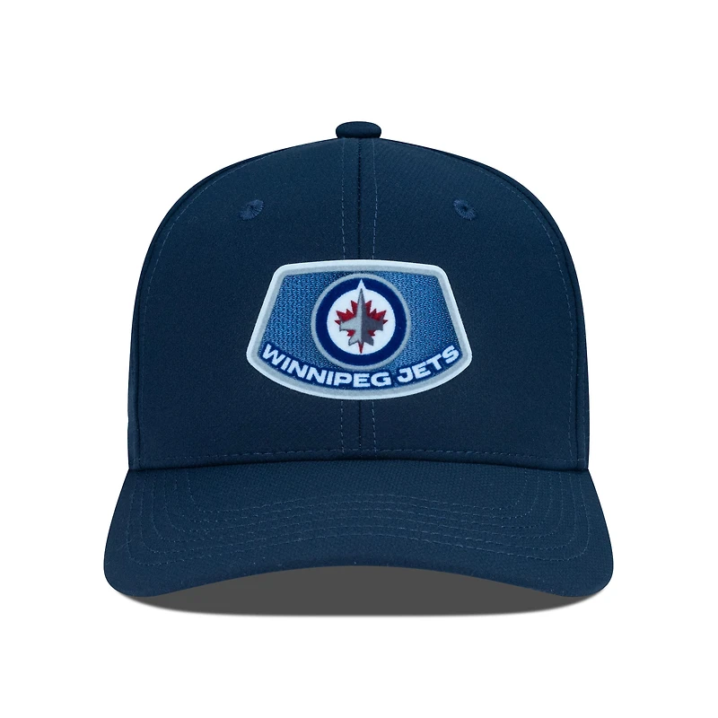 Casquette Rise Skylight Flex bleu marine pour homme des Jets de Winnipeg Levelwear
