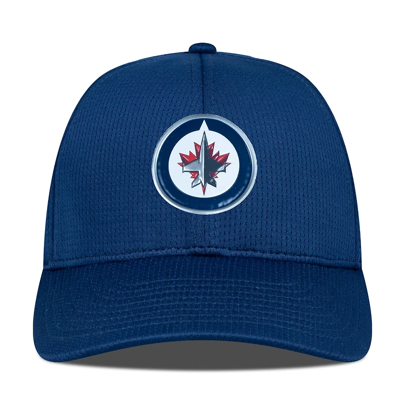 Men's Levelwear Navy Winnipeg Jets Zephyr Insignia Core Structured Adjustable Hat