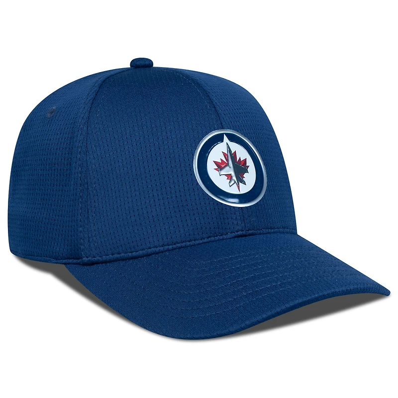 Casquette ajustable structurée Zephyr Insignia Core bleu marine pour homme des Jets de Winnipeg Levelwear