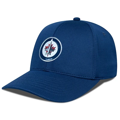 Men's Levelwear Navy Winnipeg Jets Zephyr Insignia Core Structured Adjustable Hat