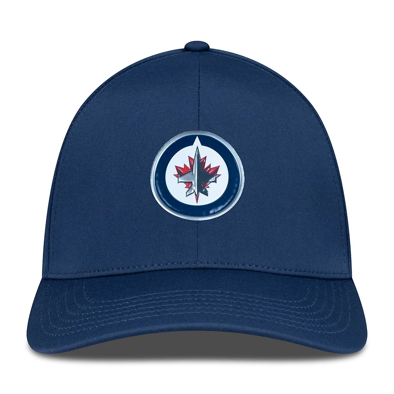 Casquette Zeta Insignia Core Flex bleu marine pour homme des Jets de Winnipeg Levelwear