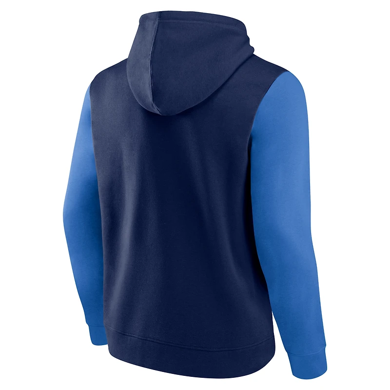 Men's Logo Athletic Navy Winnipeg Jets Deliver Fleece Pullover Hoodie