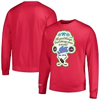 Men's Mitchell & Ness Pink Winnipeg Jets Watermelon Sugar High Pullover Sweatshirt