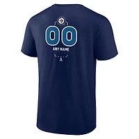 Men's Navy Winnipeg Jets Custom Midfielder T-Shirt