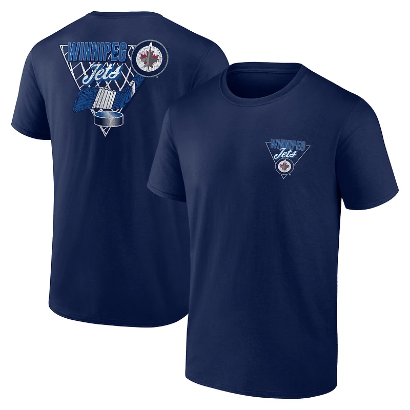 Men's Navy Winnipeg Jets Net Slap T-Shirt