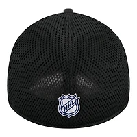 Men's New Era  Black Winnipeg Jets Logo 39THIRTY Flex Hat