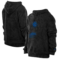 Men's New Era  Black Winnipeg Jets Mineral Wash Pullover Hoodie