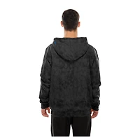 Sweat à capuche délavé minéral noir des Jets de Winnipeg New Era pour homme
