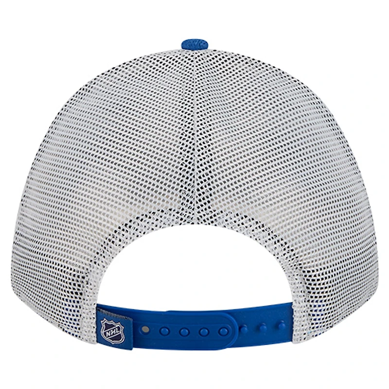 Men's New Era Navy/Blue Winnipeg Jets Sock 9FORTY M-Crown A-Frame Adjustable Hat