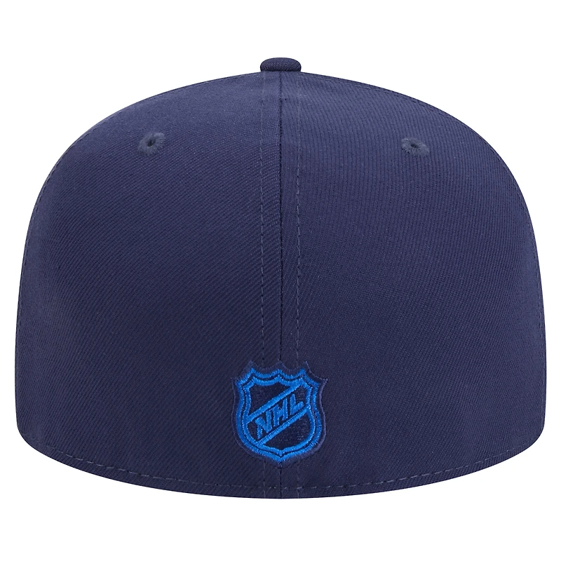 Casquette ajustée Core 59FIFTY pour homme New Era bleu marine des Winnipeg Jets