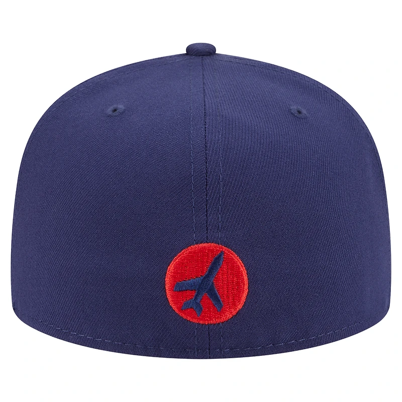 Men's New Era  Navy Winnipeg Jets Deceptor 59FIFTY Fitted Hat