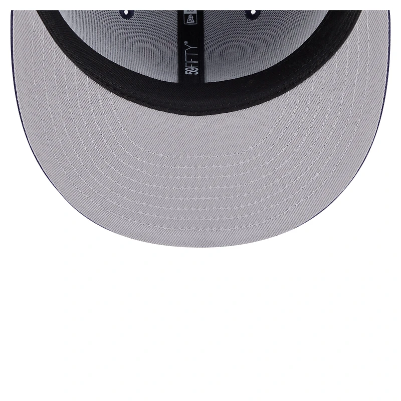 Casquette ajustée New Era 59FIFTY bleu marine des Jets de Winnipeg pour homme