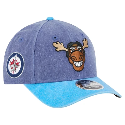 Men's New Era  Navy Winnipeg Jets Jr. Mascot 9FORTY M-Crown Adjustable Hat