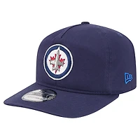 Casquette ajustable Quickstrike 19TWENTY bleu marine pour homme New Era des Jets de Winnipeg