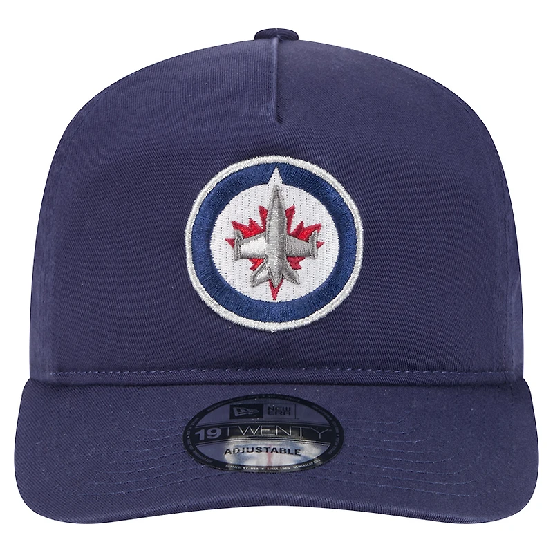 Men's New Era Navy Winnipeg Jets Quickstrike 19TWENTY Adjustable Hat