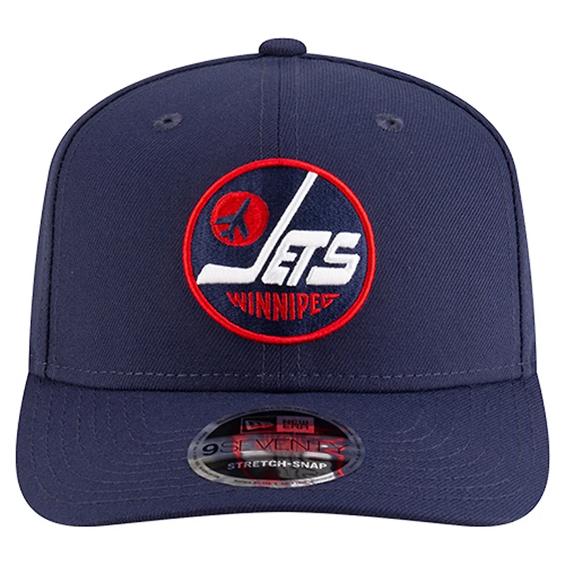 Men's New Era  Navy Winnipeg Jets Team Collection Basic 9SEVENTY Adjustable Hat