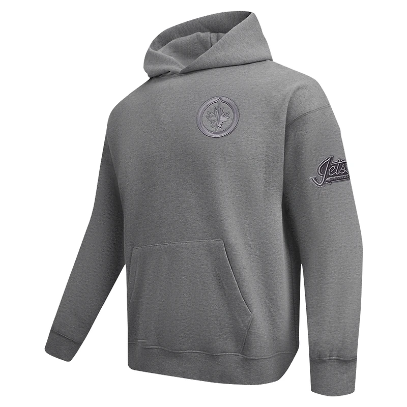 Sweat à capuche neutre Pro Standard pour hommes, gris chiné, Jets de Winnipeg