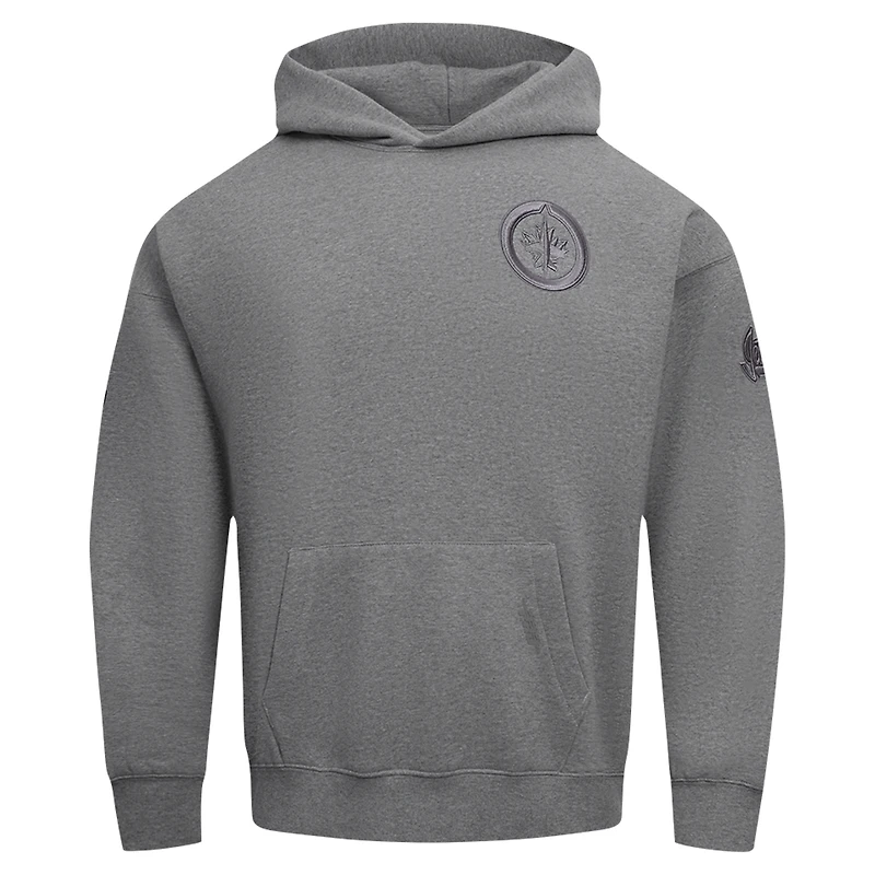 Sweat à capuche neutre Pro Standard pour hommes, gris chiné, Jets de Winnipeg