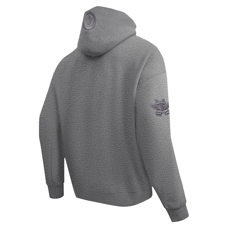 Men's Pro Standard Heather Gray Winnipeg Jets Neutral Pullover Hoodie