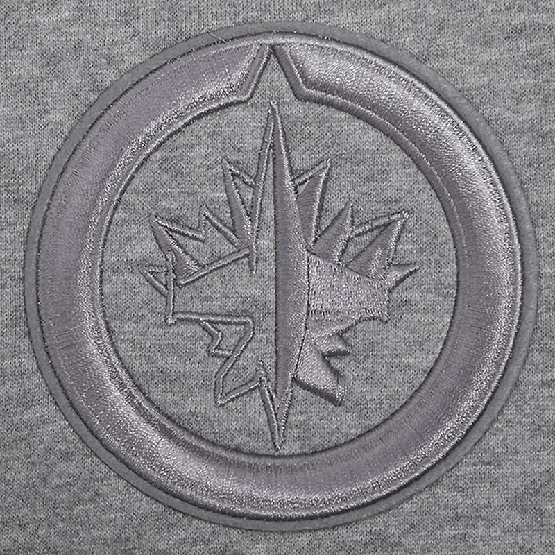 Sweat à capuche neutre Pro Standard pour hommes, gris chiné, Jets de Winnipeg
