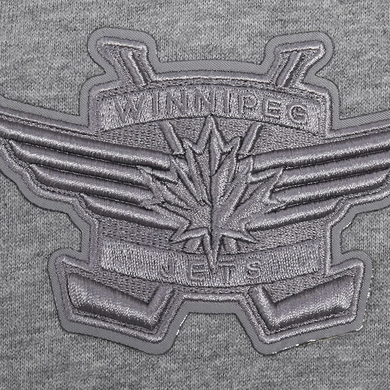 Sweat à capuche neutre Pro Standard pour hommes, gris chiné, Jets de Winnipeg
