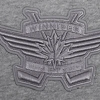 Sweat à capuche neutre Pro Standard pour hommes, gris chiné, Jets de Winnipeg