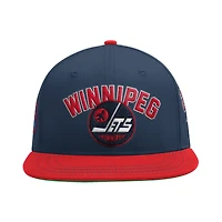 Men's Starter  Blue Winnipeg Jets Locker Room Classic Startfit Snapback Hat