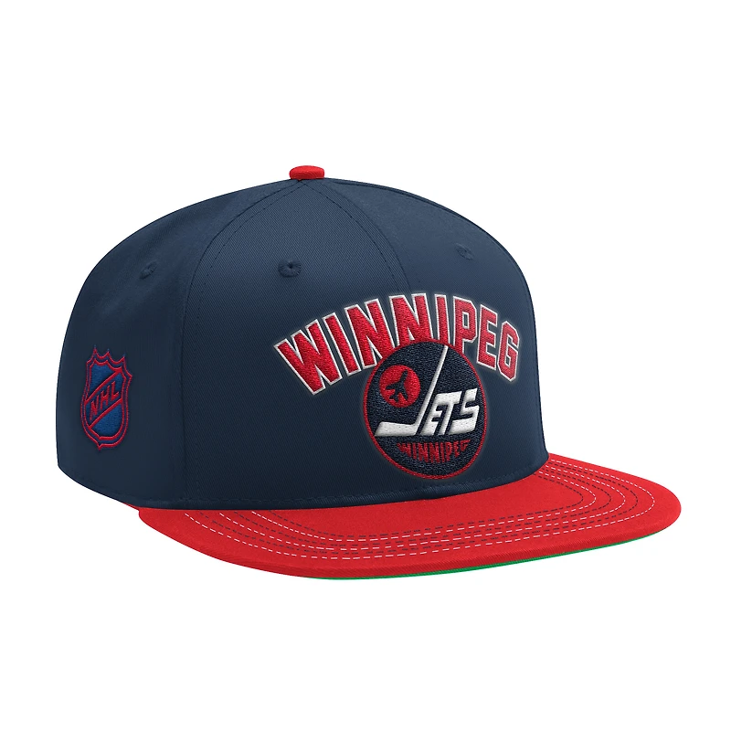 Men's Starter  Blue Winnipeg Jets Locker Room Classic Startfit Snapback Hat