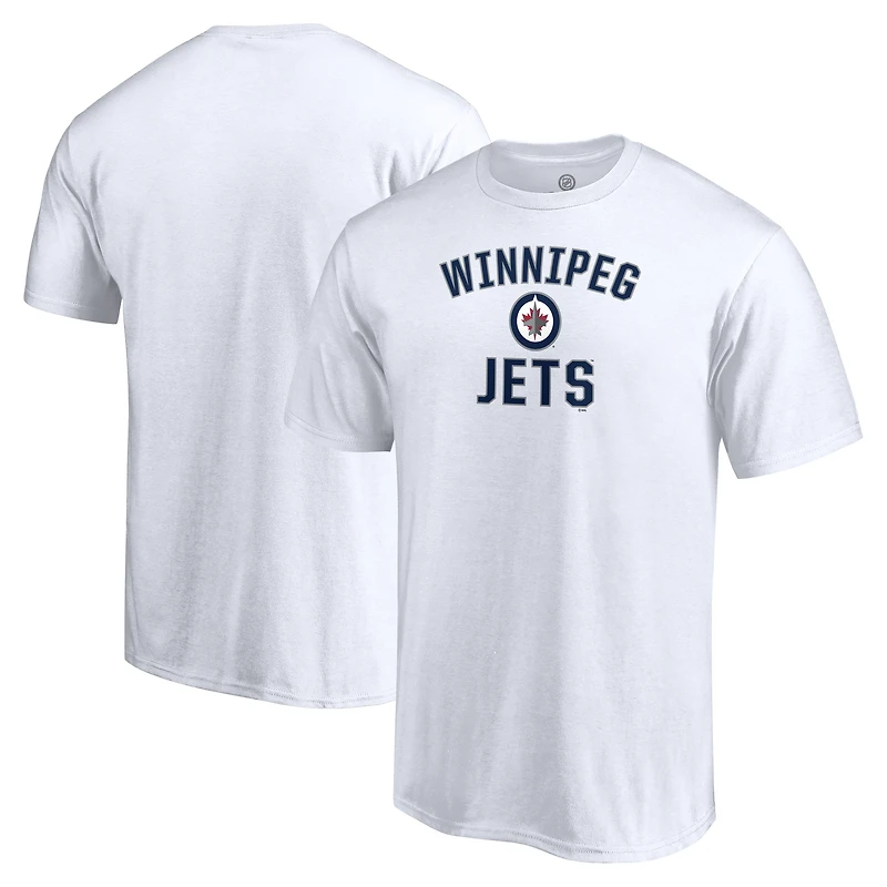 Men's  White Winnipeg Jets Victory Arch T-Shirt