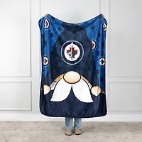 Navy Winnipeg Jets 50'' x 60'' Gnome Throw Blanket